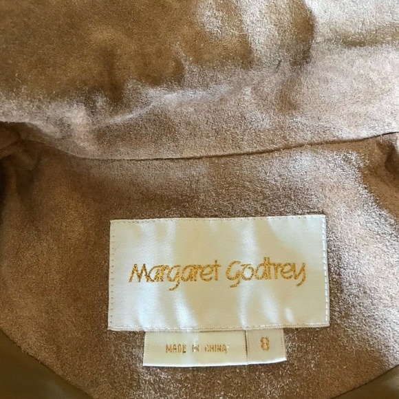 Margaret Godfrey Tan Floral Whip Stitched Boho Western Jacket - Picture 9 of 9